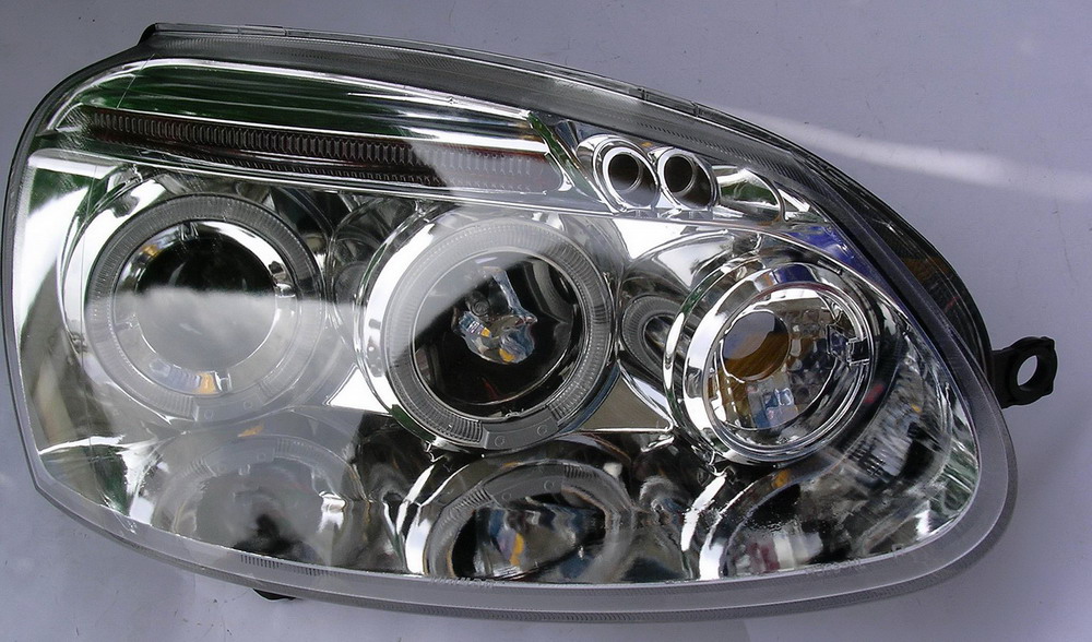VW GOLF V 03+ CHROME ANGELEYE HEADLIGHTS