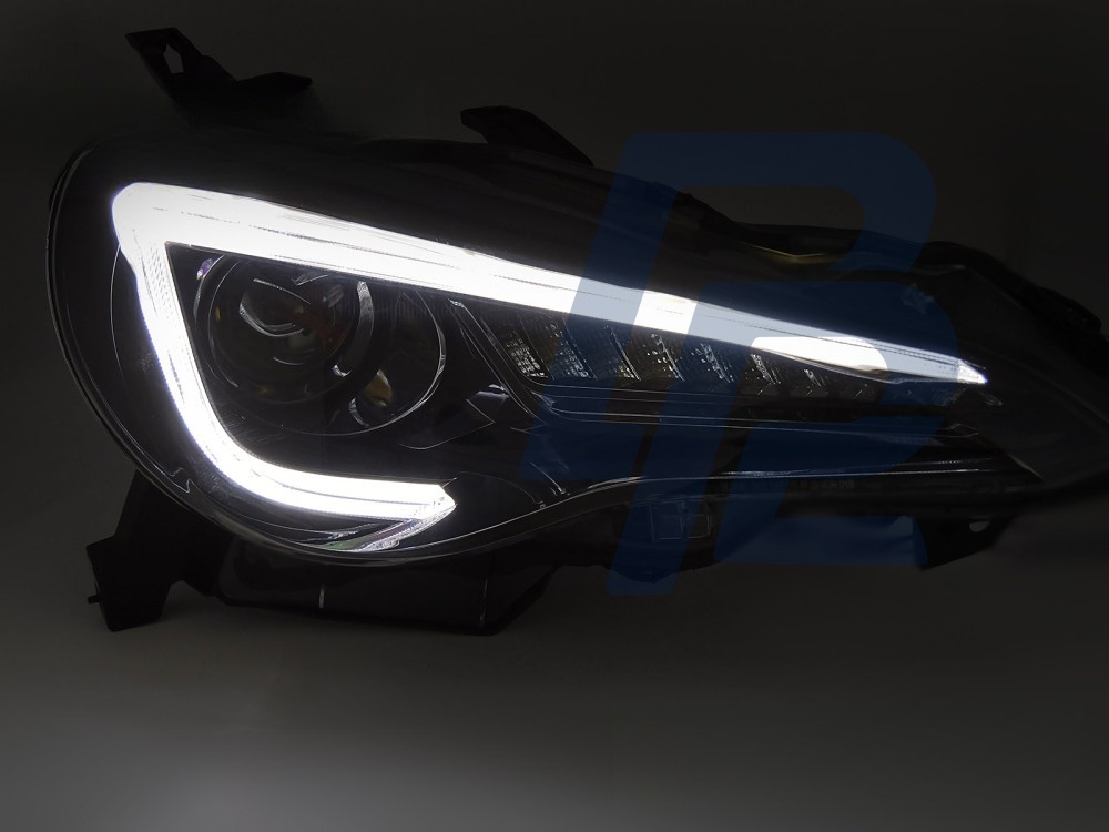 Headlights Black Tube LED Drlfits Toyota GT86 2012–2021 - 2