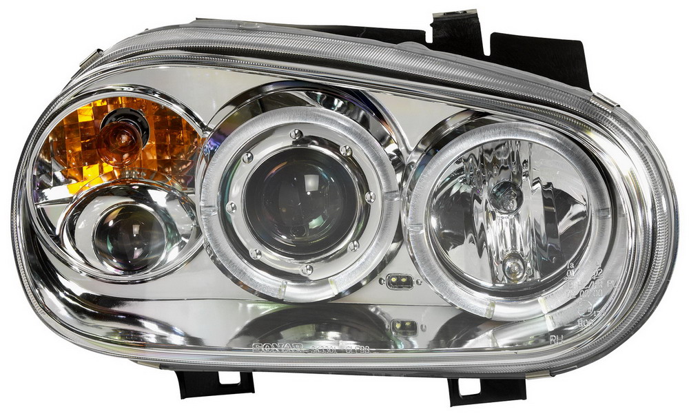 VW GOLF IV 97-03 CHROME ANGELEYE/FOGLIGHTS HEADLIGHTS