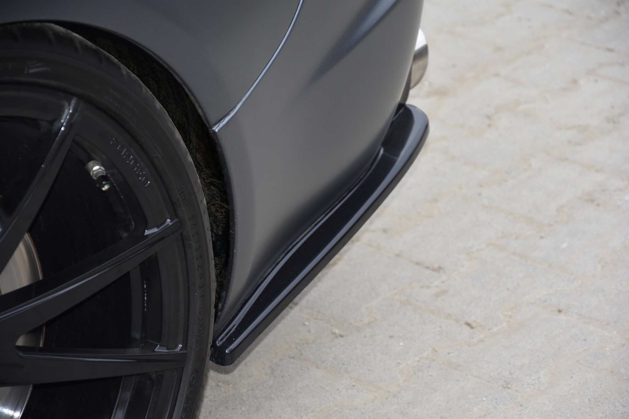 Rear Side Splitters Jaguar XF- R (2007-2011) - 3