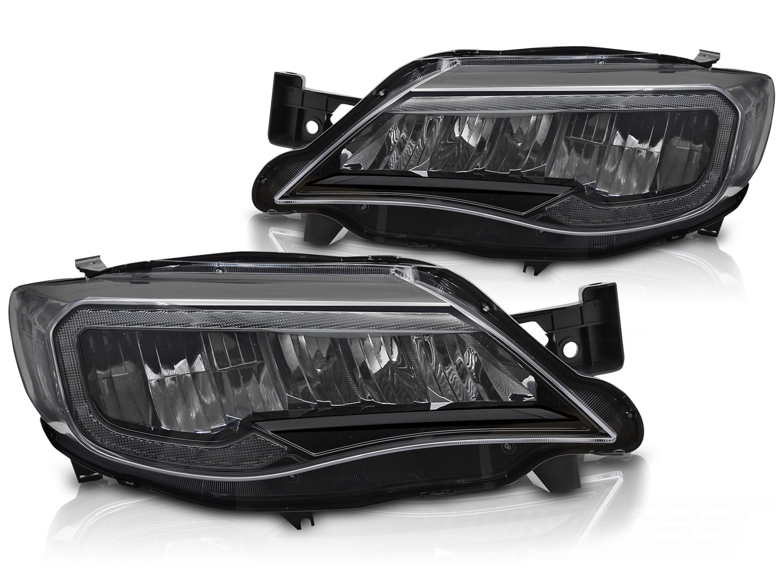 LED-STRÅLKASTARE TUBE LIGHT SVART TILL SUBARU WRX 2008-2014