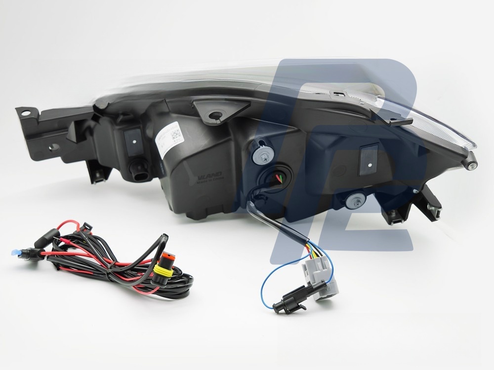 LED Tube Light Headlights Black for Subaru WRX 2008–2014 - 4