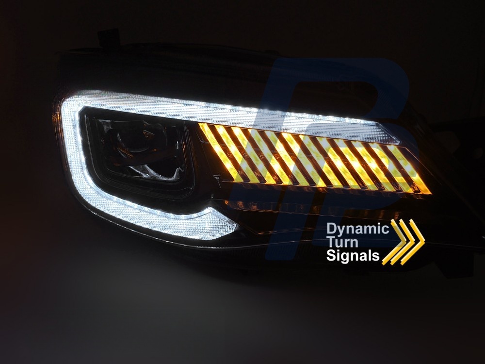 LED Tube Light Headlights Black for Subaru WRX 2008–2014 - 3