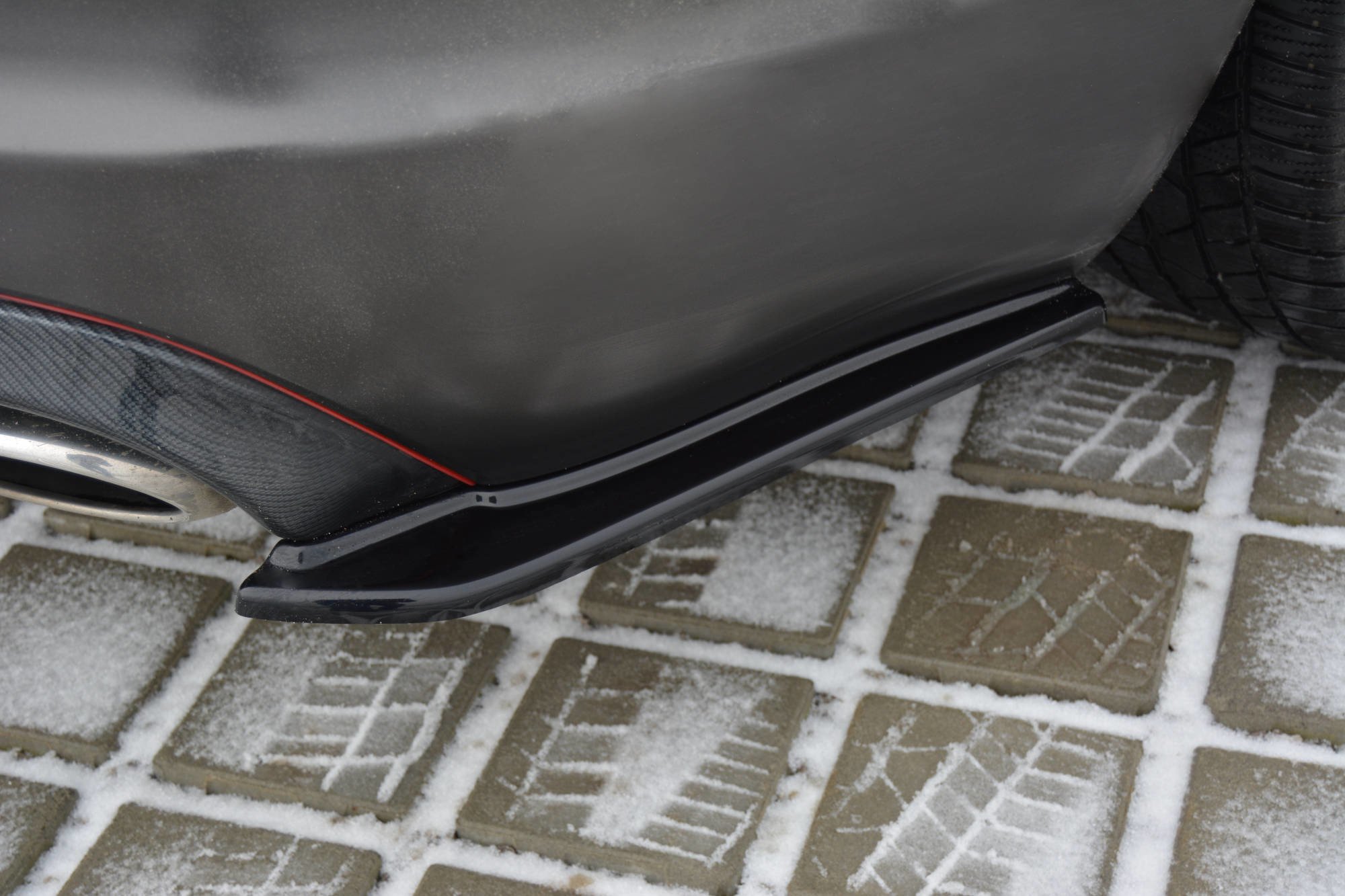 Rear Side Splitters Jaguar XF (X250) MK1 Sportbrake S-pack (2012-2015)