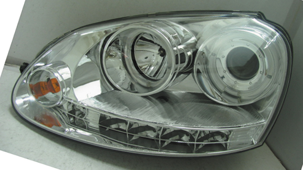 VW GOLF V 03+ BLACK ANGELEYE HEADLIGHTS