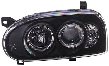 VW GOLF III ANGELEYE HEADLIGHTS BLACK