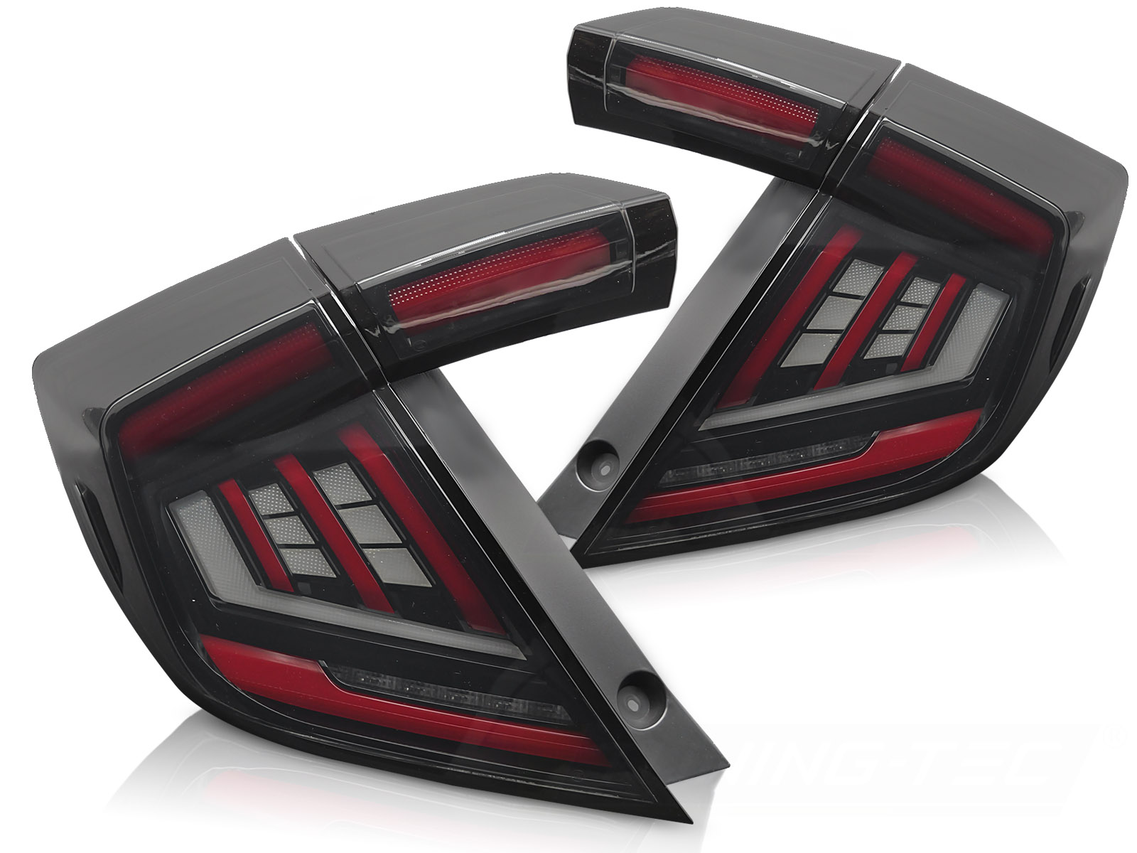 LED-BAKLYKTOR TONAD TILL HONDA CIVIC X 2016-2021 HALVKOMBI