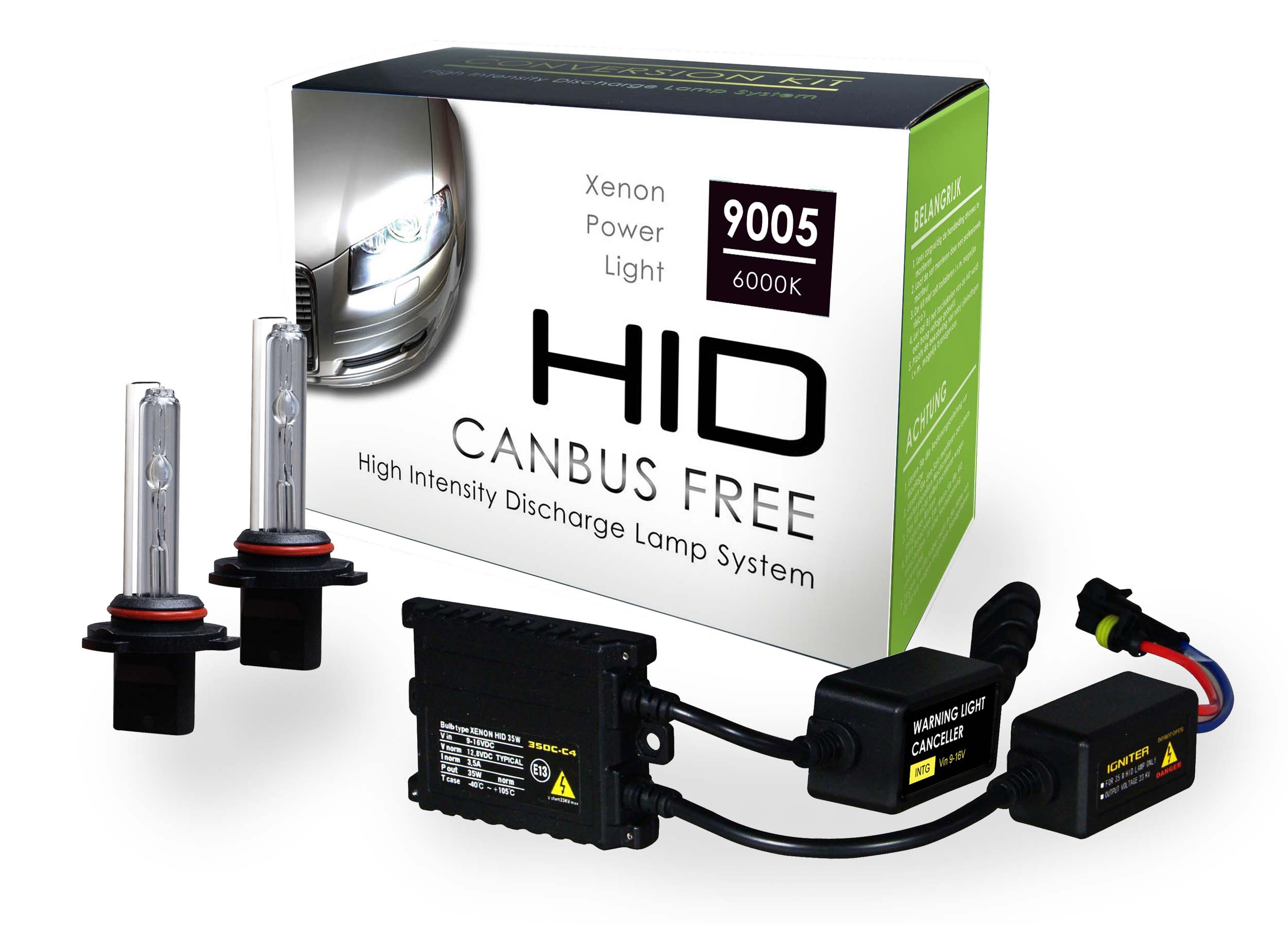 XENON/HID CONVERSION KIT 6000K HB3 CAN-BUS + SLIM BALLAST