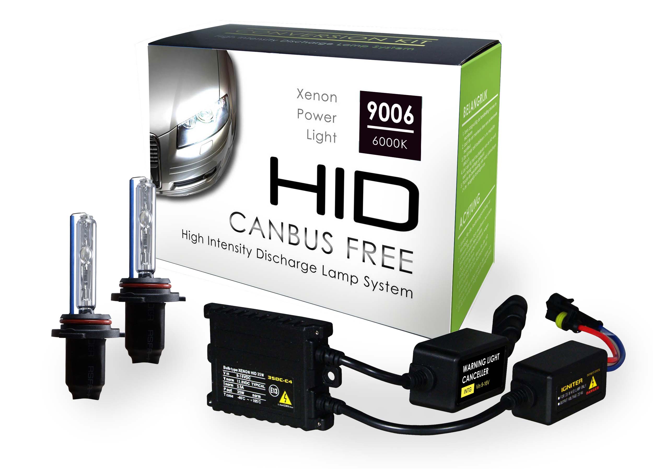 XENON/HID CONVERSION KIT 6000K HB4 CAN-BUS + SLIM BALLAST