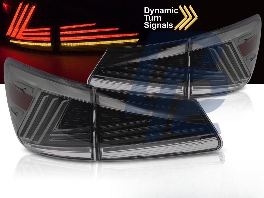 LED Tail Lights Smoked LED Sql for Lexus IS II 2006–2013 - 4