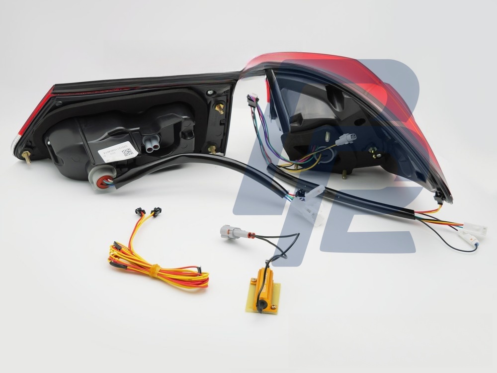 LED Tail Lights Red LED Sql for Lexus IS II 2006–2013 - 4