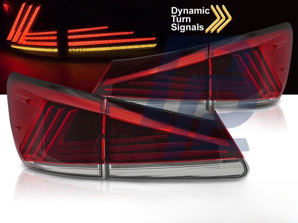 LED Tail Lights Red LED Sql for Lexus IS II 2006–2013 - 5