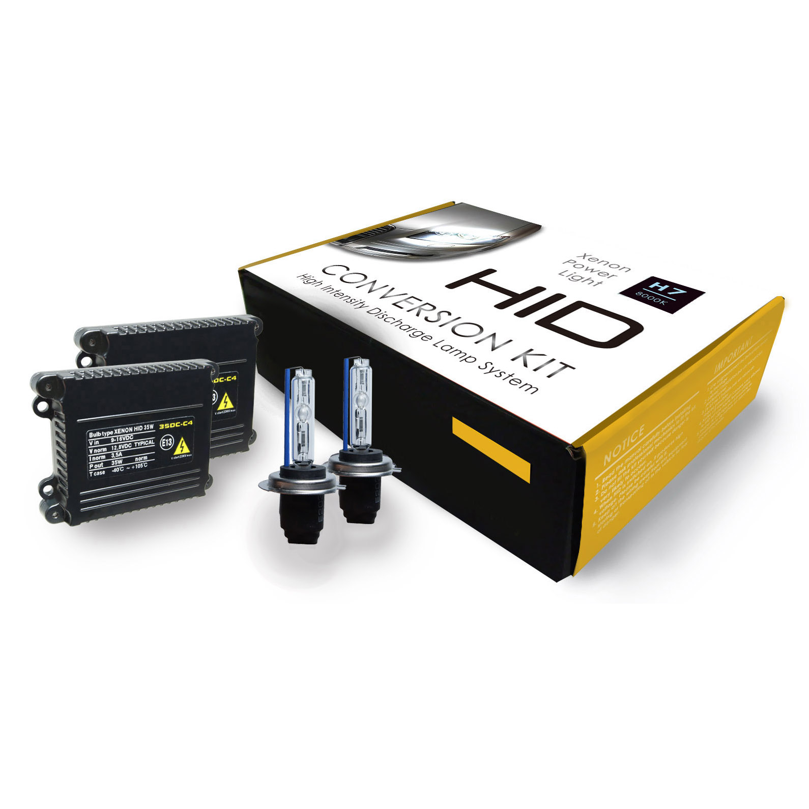 XENON/HID CONVERSION KIT 8000K H7 BUDGET (NO CAN-BUS)