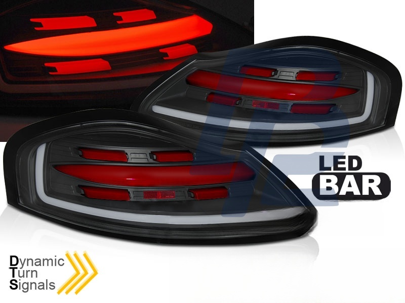 LED Bar Tail Lights Black-Red Sequential for Porsche Boxster 986 1996–2004 - 2