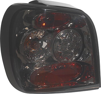 VW POLO 6N2 99-02 GUNMETAL SMOKE LED TAILLIGHTS