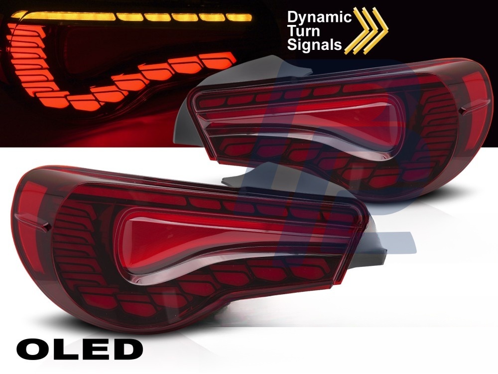 Tail Lights for Toyota GT86 2012–2021 Oled Red - 2