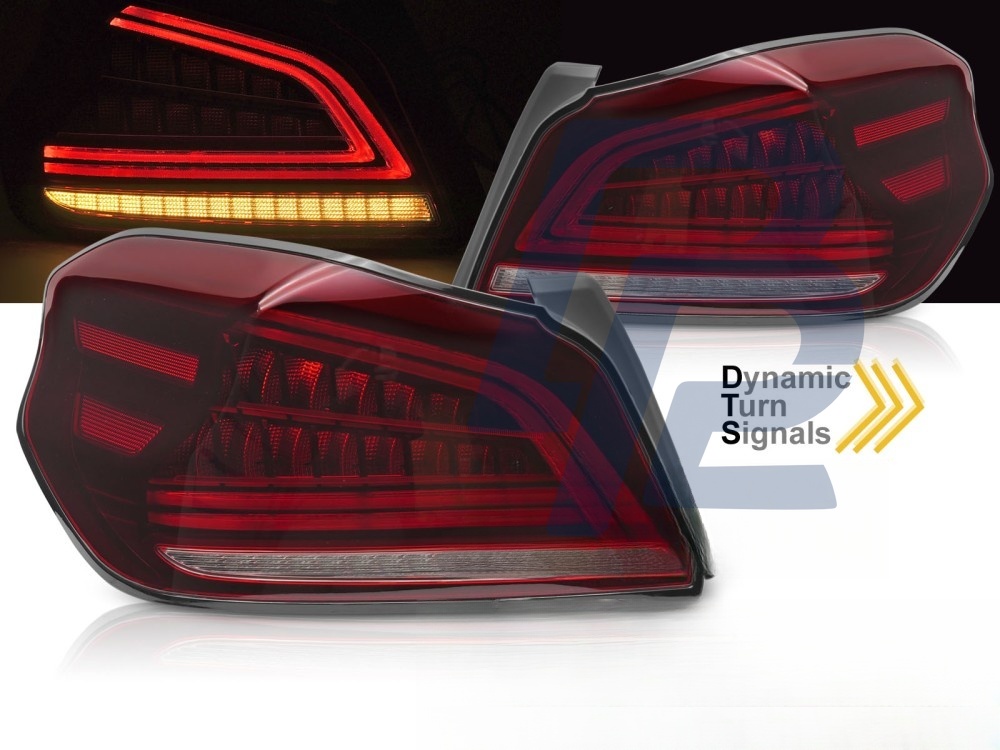 LED Tail Lights Red for Subaru WRX 2014–2021 - 5