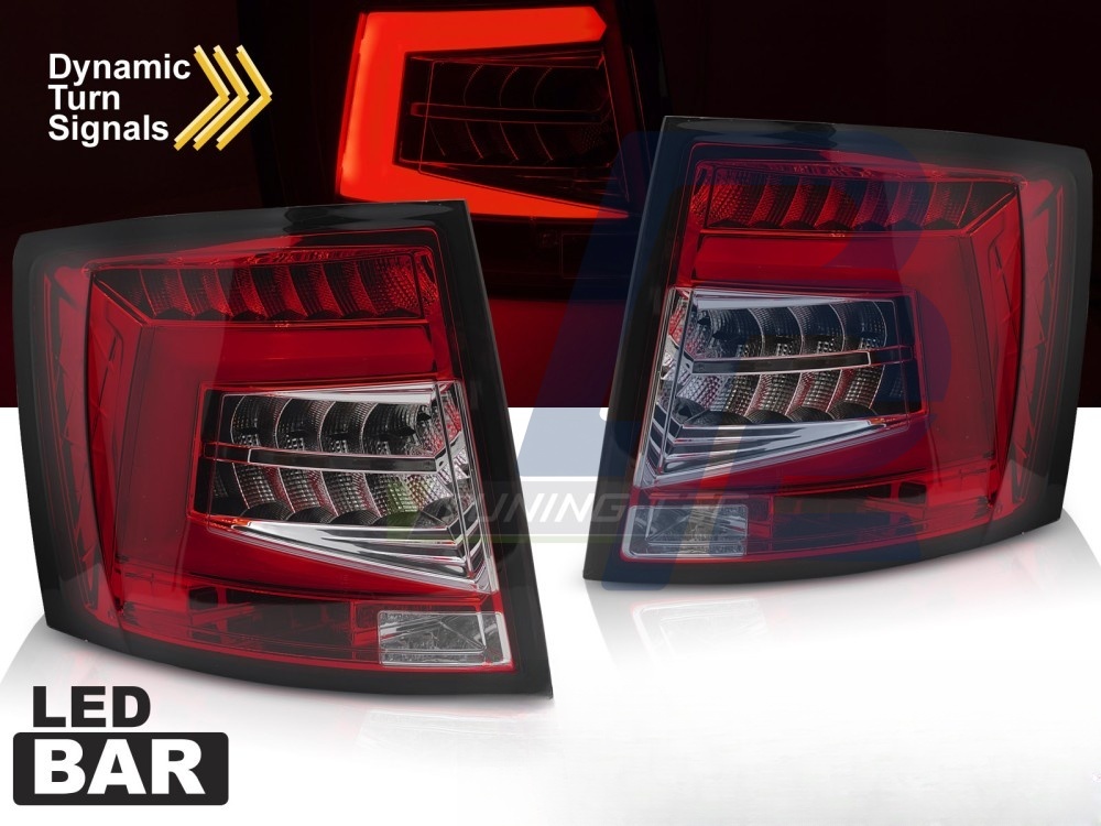 LED Bar Tail Lights Red/Clear for Skoda Octavia III 2016–2020 SW OEM LED - 5