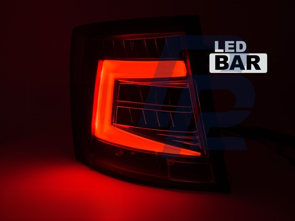LED Bar Tail Lights Black for Skoda Octavia III 2016–2020 SW OEM LED - 2