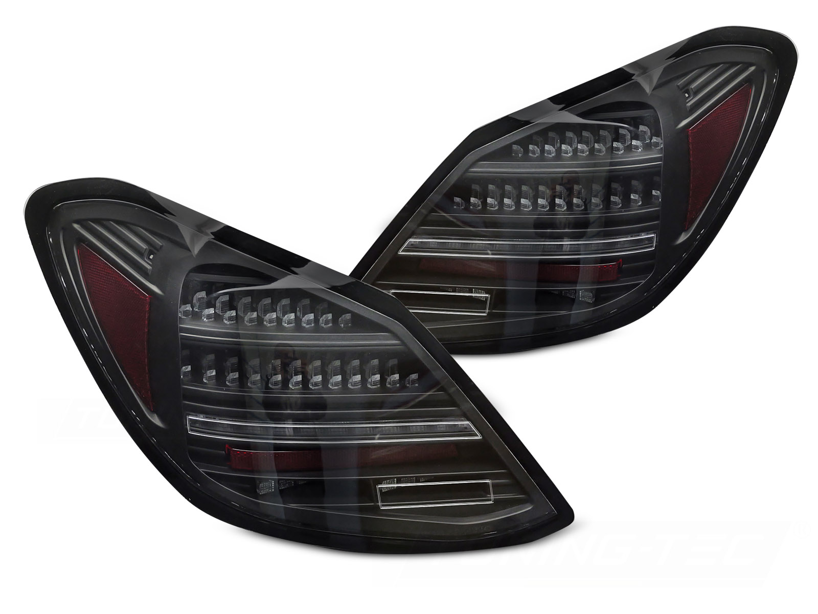 LED-BAKLYKTOR SVART SEQ TILL MERCEDES C-KLASS W205 2014-2021
