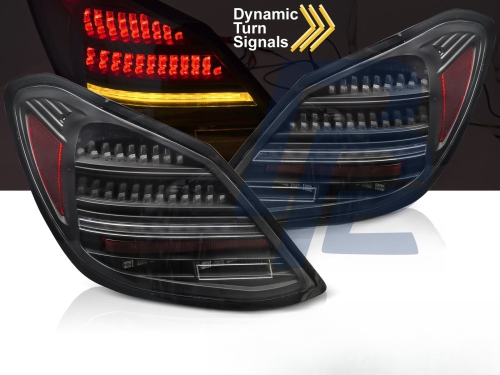 LED Tail Lights Black Sequential for Mercedes C-Class W205 2014–2021 - 2