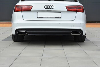 CENTRAL REAR SPLITTER AUDI A6 C7 AVANT S-LINE FACELIFT