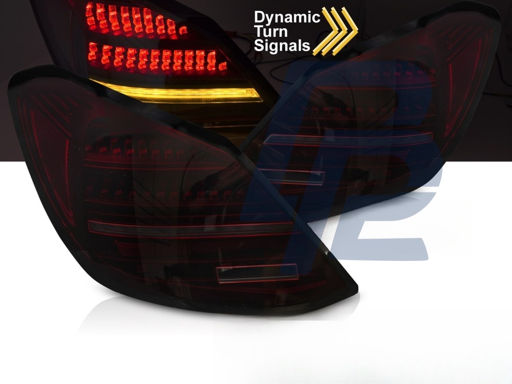 LED Tail Lights Red/Smoked Sequential for Mercedes C-Class W205 2014–2021 - 3