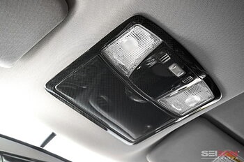 NISSAN GTR 09+ (3 PCS) SEIBON CARBON FIBER MAP LIGHT SURROUND TRIM