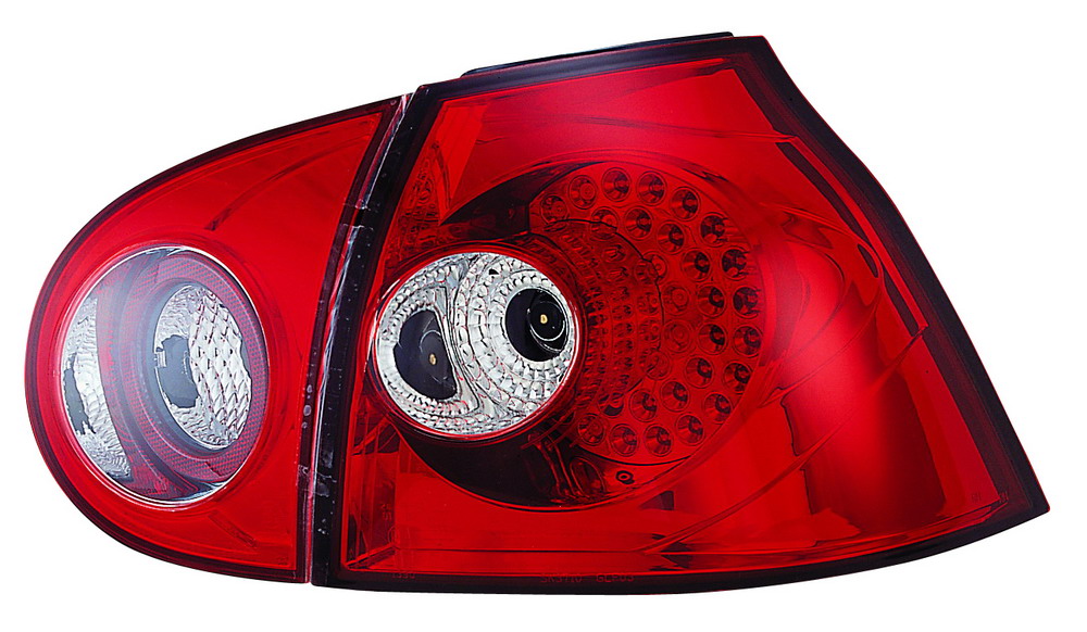 VW GOLF V 03+ RED/CLEAR LED TAILLIGHTS