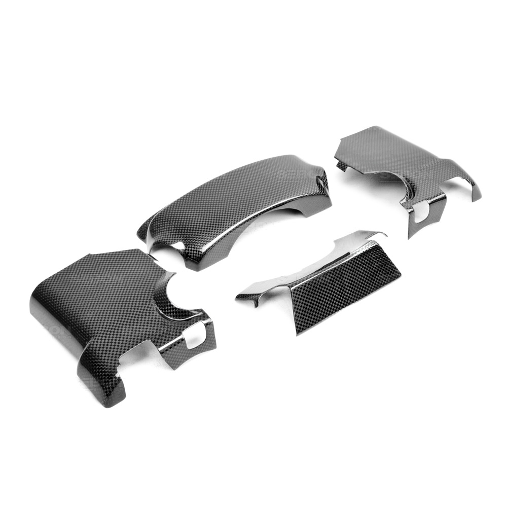 NISSAN GTR 09+ (4 PCS) SEIBON CARBON FIBER STEERING COLUMN TRIM