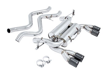 BMW E92 M3 08-13 AXLE BACK EXHAUST BLACK CHROME ROLL TIP