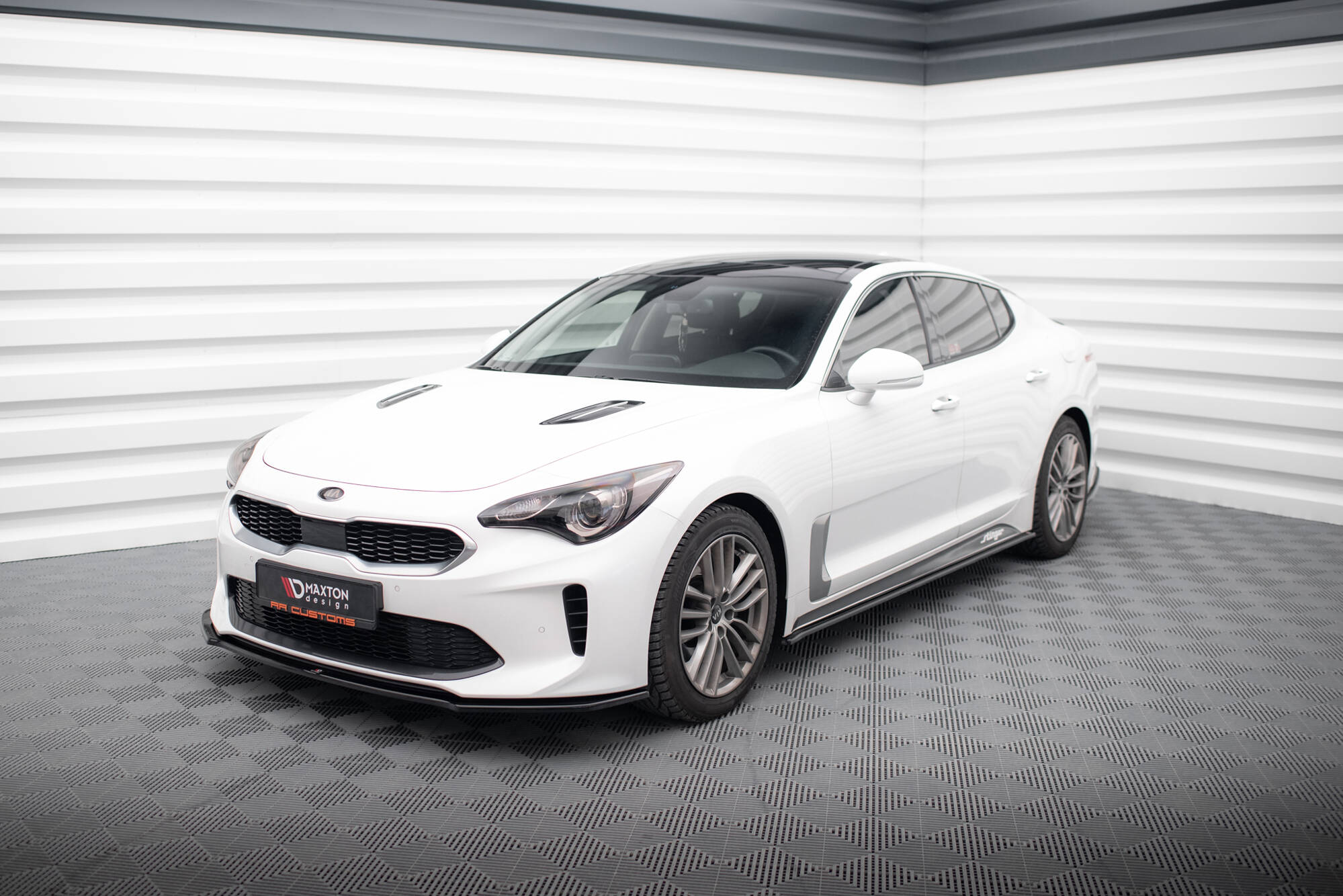 Front Splitter V.1 Kia Stinger GT / GT-Line / Standard Mk1 - 5