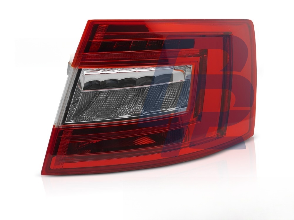 LED Tail Light Red/Clear Right Side TYC for Skoda Octavia III 2012–2016 Liftback - 3
