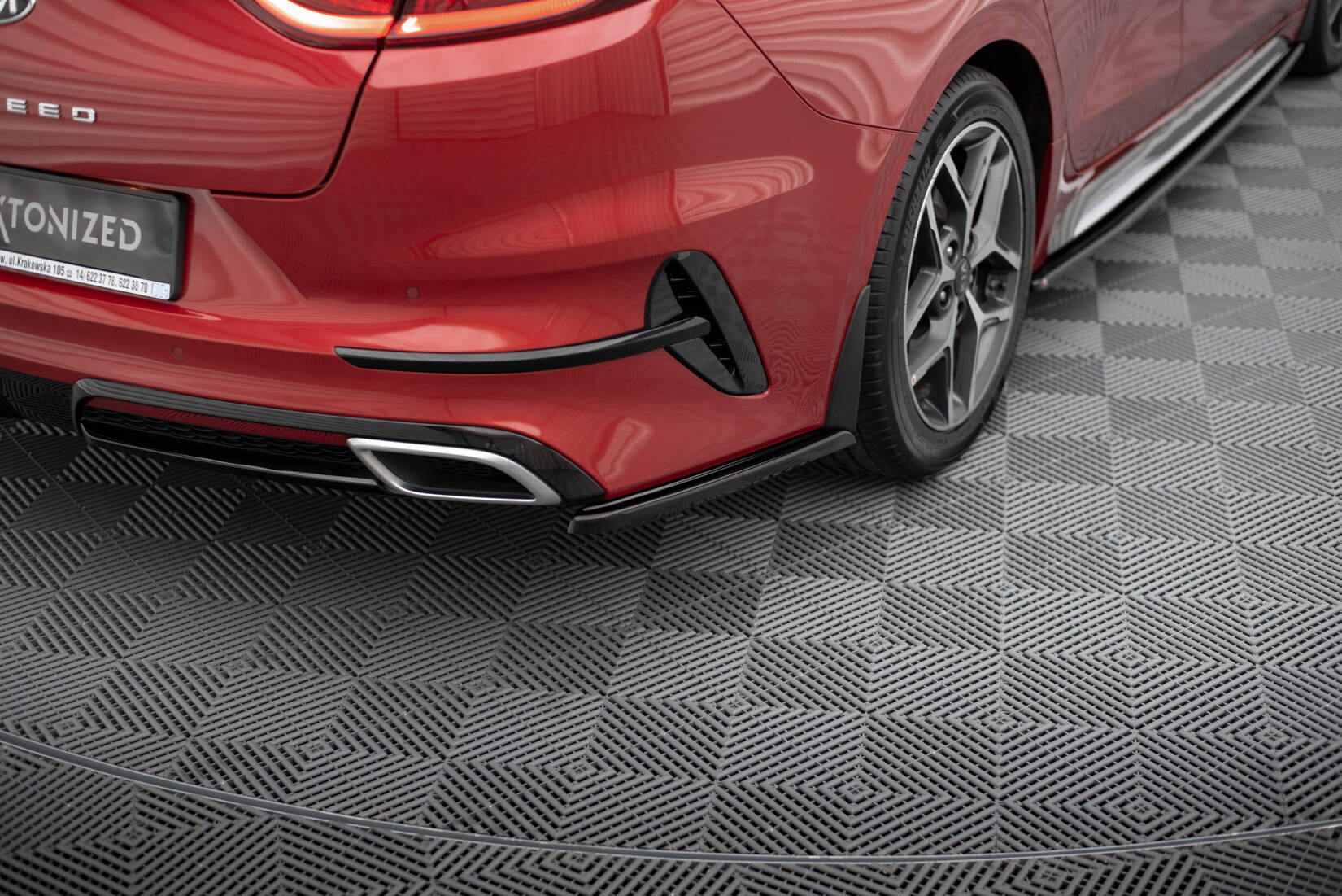 Rear Side Splitters Kia ProCeed GT / GT-Line Mk1 - 3