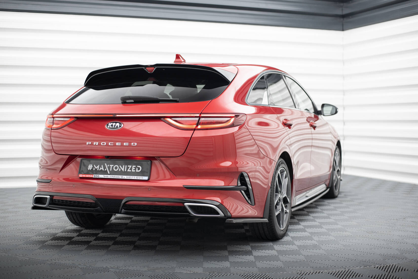 Rear Side Splitters Kia ProCeed GT / GT-Line Mk1 - 2