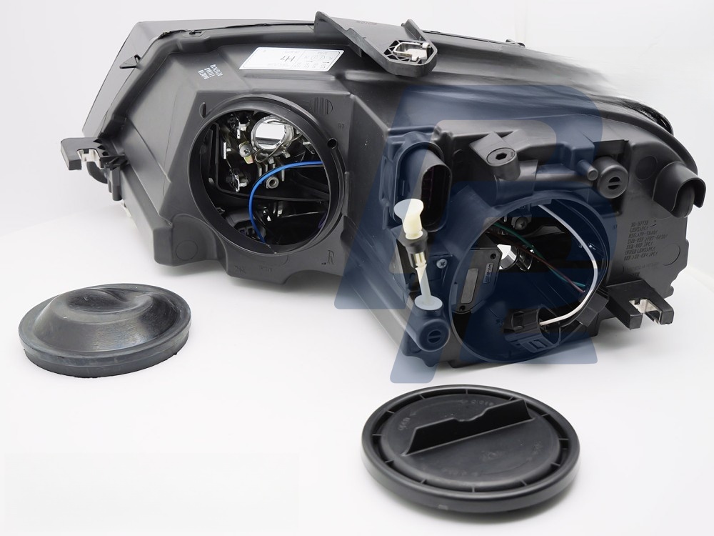 Headlight Black Right Side TYC for Audi A3 8P 2008–2012 - 2