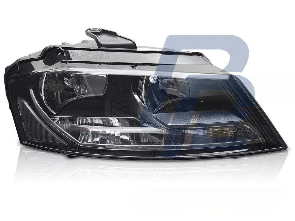 Headlight Black Right Side TYC for Audi A3 8P 2008–2012 - 4