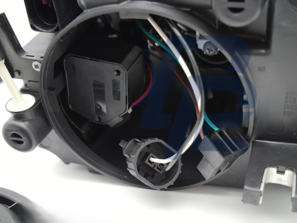 Headlight Black Right Side TYC for Audi A3 8P 2008–2012 - 3