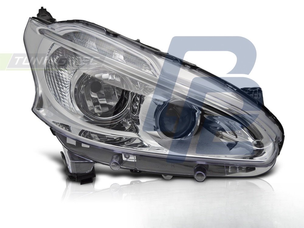 Headlight Chrome LED Right Side TYC for Peugeot 208 2012–2015 - 5