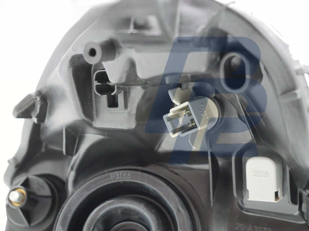 Headlight Black Right Side TYC for Nissan Micra K12 2003–2007 - 3