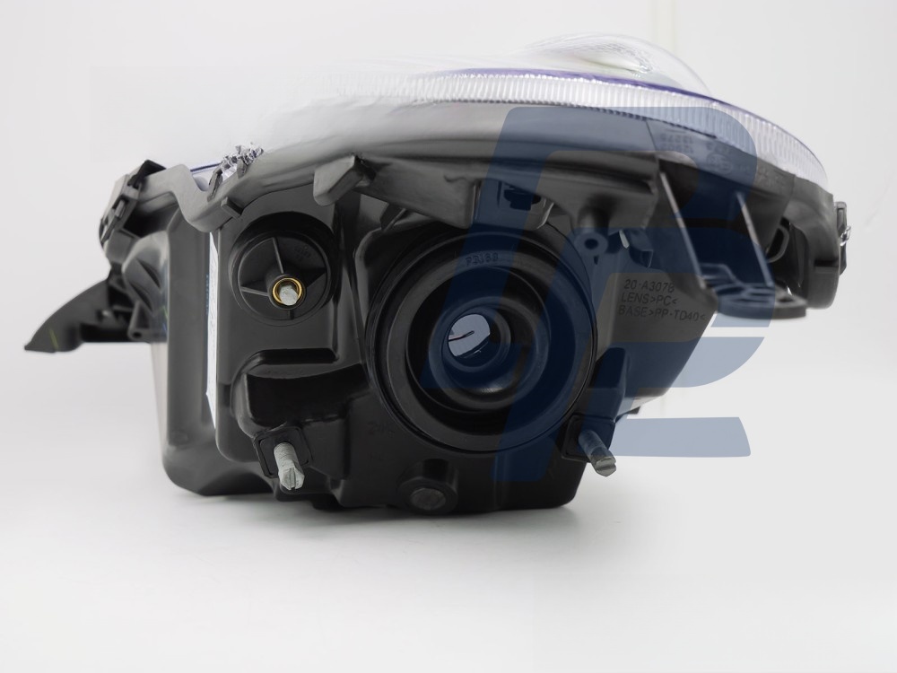 Headlight Black Right Side TYC for Nissan Micra K12 2003–2007 - 6