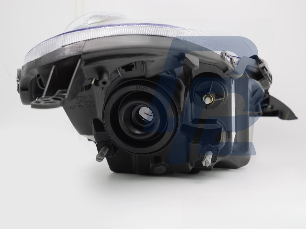 Headlight Black Right Side TYC for Nissan Micra K12 2003–2007 - 3