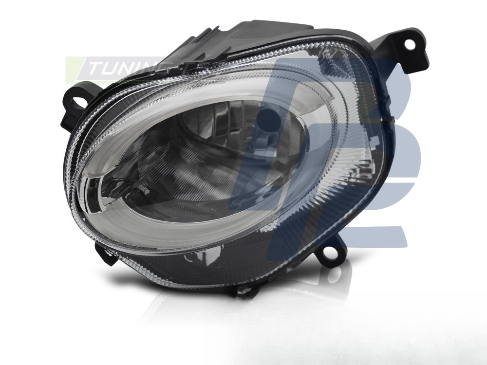 Headlight High Beam Left Side TYC for Fiat 500 2015– - 2
