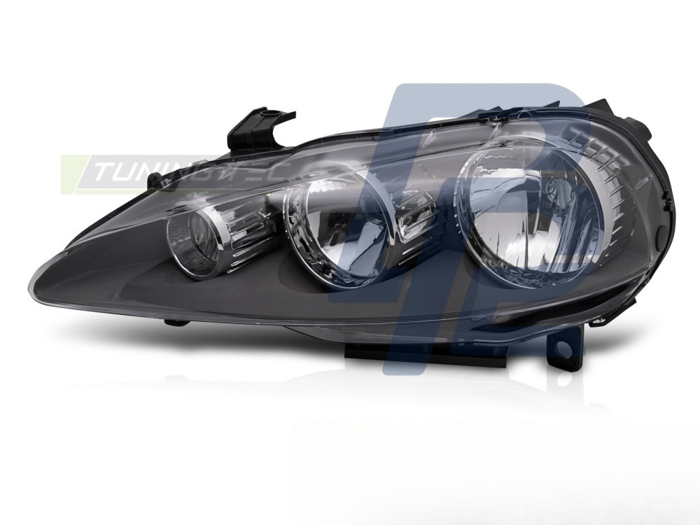 Headlight Black Left Side TYC for Alfa Romeo 147 2005–2010 - 2