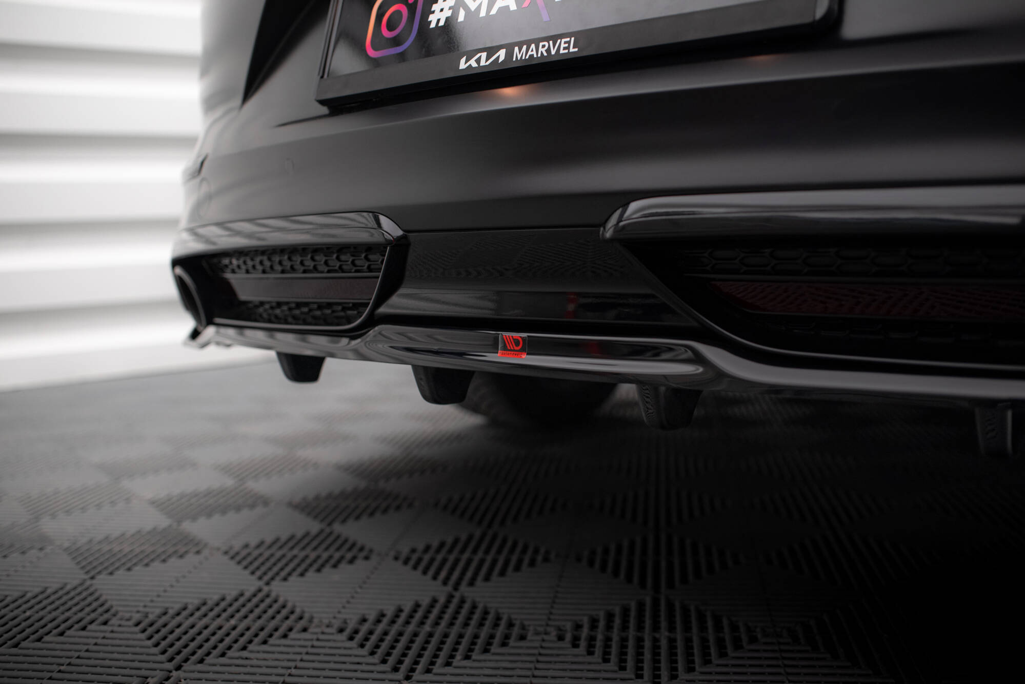Central Rear Splitter (Vertical Bars) KIA ProCeed GT Mk1 Facelift - 3
