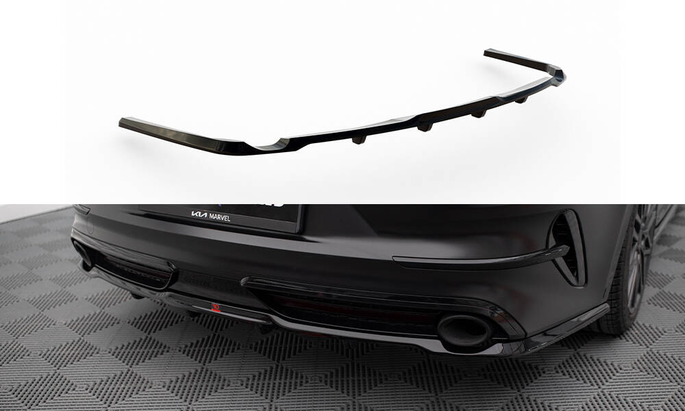Central Rear Splitter (Vertical Bars) KIA ProCeed GT Mk1 Facelift