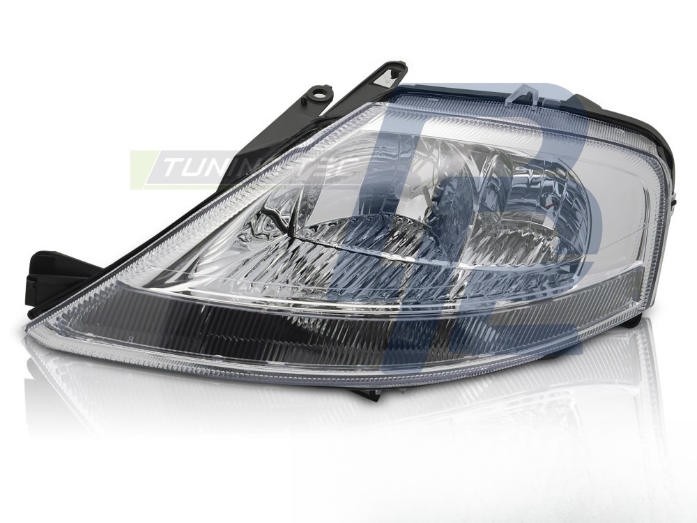 Headlight Chrome Left Side TYC for Citroen C3 03.2002–2009 - 3