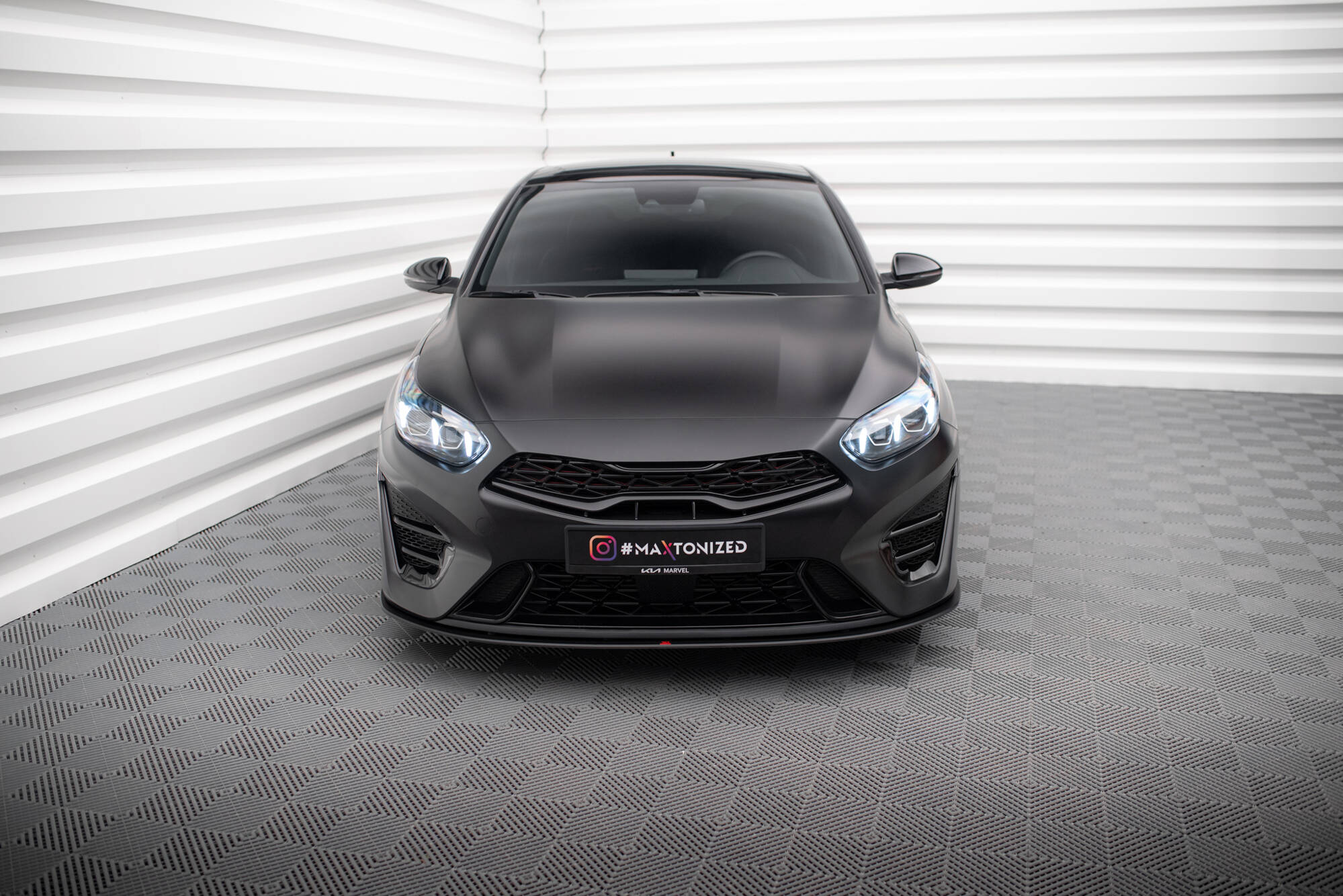 STREET PRO FRONT SPLITTER SUITABLE FOR KIA PROCEED GT MK3 FACELIFT / CEED GT / GT - LINE MK1 FACELIFT – MAXTON DESIGN - 2