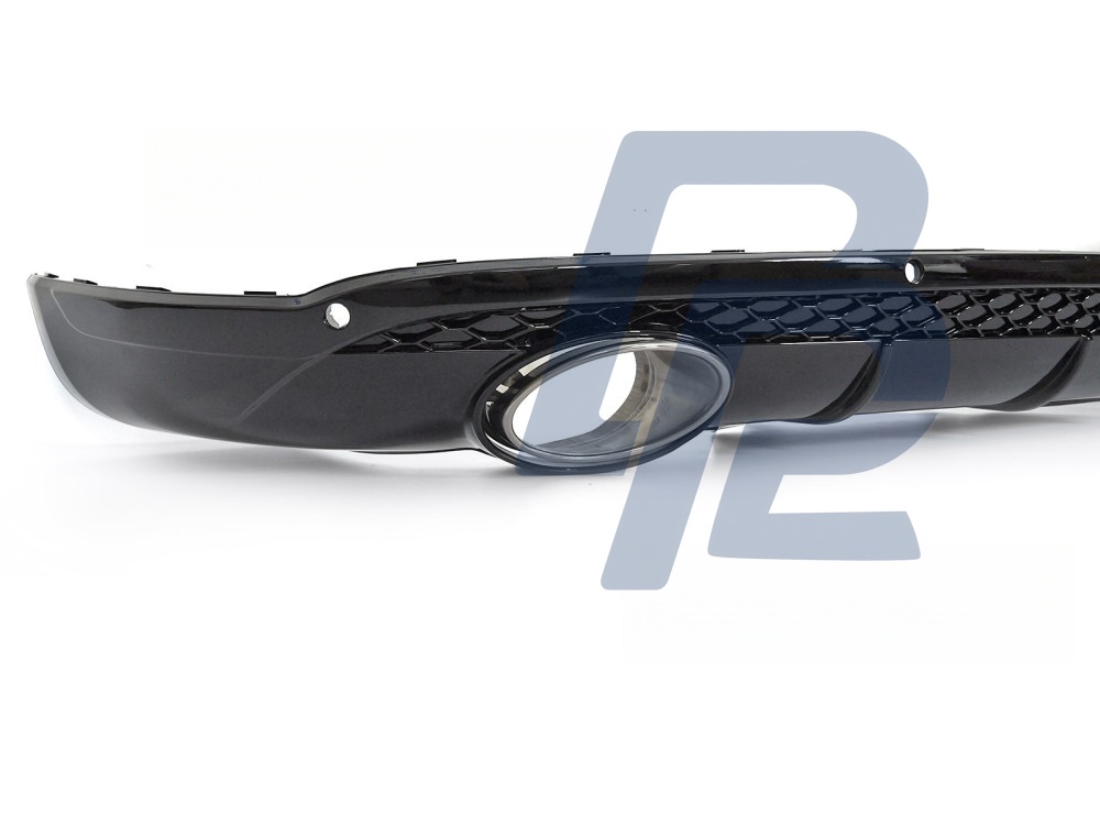 Diffuser Twin Outlet PDC Gloss Black Sport Style for Audi Q5 8R 2012–2016 - 5