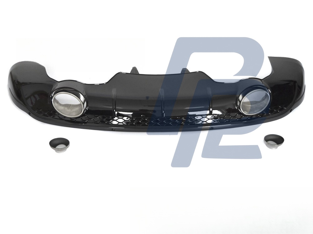Diffuser Twin Outlet PDC Gloss Black Sport Style for Audi Q5 8R 2012–2016 - 3